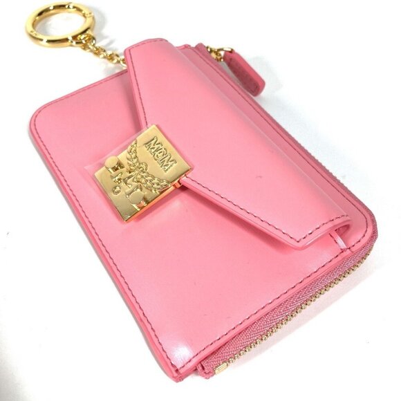 MCM Key ring with key holder logo Wallet Fragment Case coin purse Unused - Picture 5 of 15